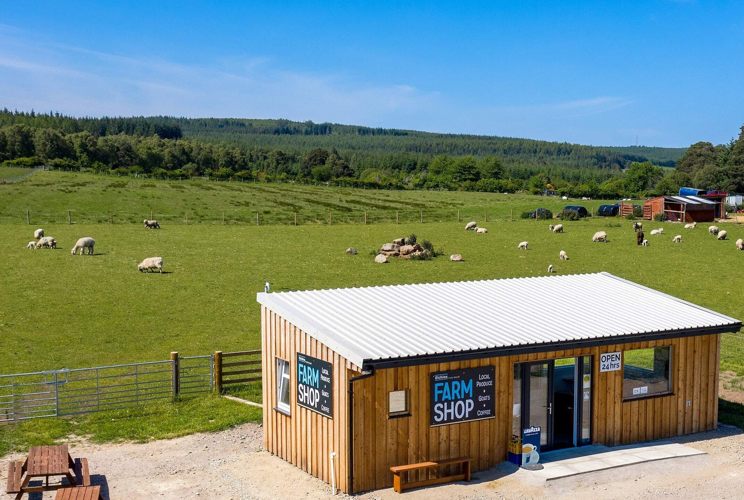 Elchies Farm Shop for Local Produce and Coffee Open 24hrs