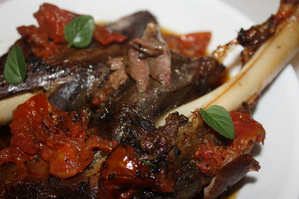 Slow-Cooked Goat Shanks